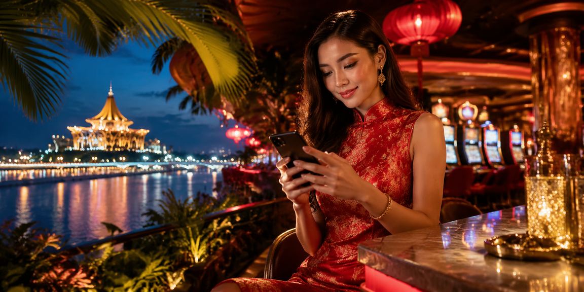 Pengguna dari Kuching mengakses kasino dalam talian 94300 melalui peranti mudah alih